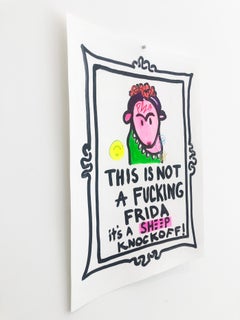 It's a Knockoff - Frida   acrylic on paper