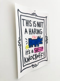 It's a Knockoff - Haring   acrylic on paper