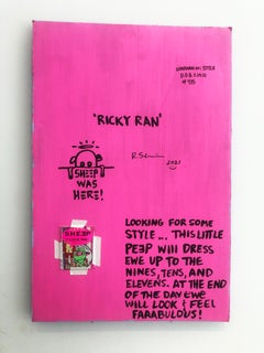 Looking For.. Ricky Ryan  - acrylic on cardboard