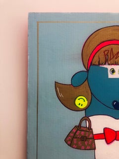 Looking For.. Shirly  - acrylic on cardboard