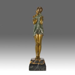 Early 20th Century Art Deco Bronze entitled "Little Sad One" by Demetre Chiparus