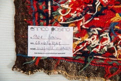 Antique Shahsavan Fragment, Woven Textile, Wall Decoration, Circa 1880