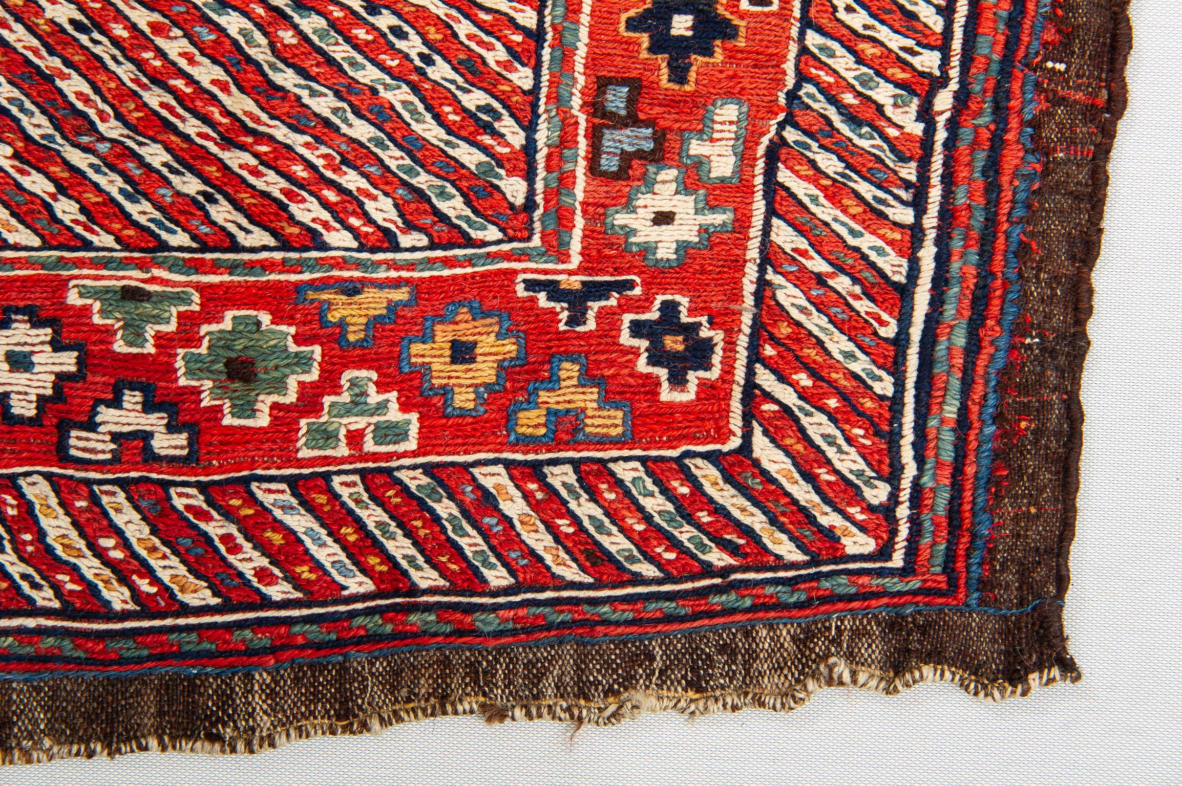 19th Century Little Shahsavan Fragment for Collection or for some Use For Sale