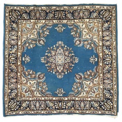 Bobyrug’s Little Square Kerman Vintage Rug