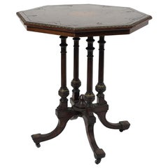 Antique Little Table, Made in Italy, Late 19th Century