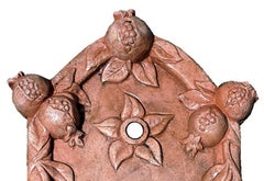 LITTLE TERRACOTTA WALL FOUNTAIN IN TWO PIECES 21stCentury