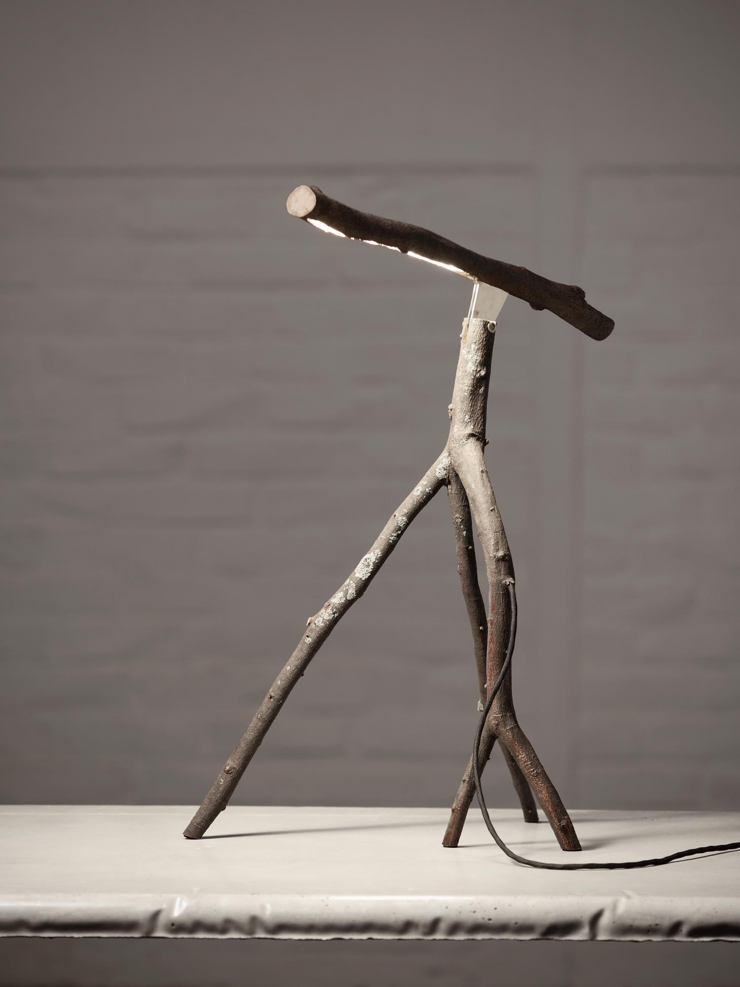 Lámpara de escritorio Little Tree Friend de Marco Iannicelli Madera en venta