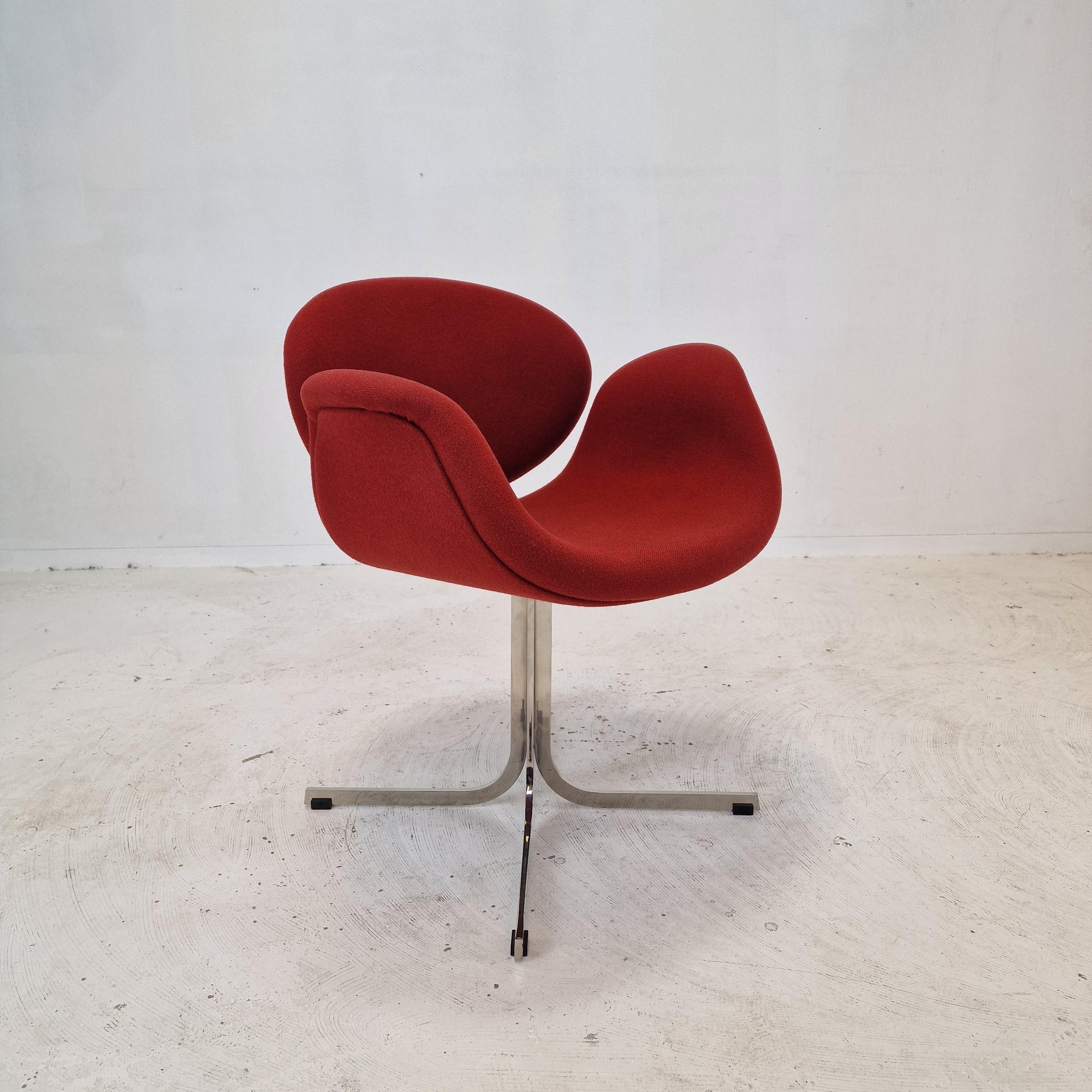 Woven Little Tulip Armchair by Pierre Paulin for Artifort, 1980s For Sale