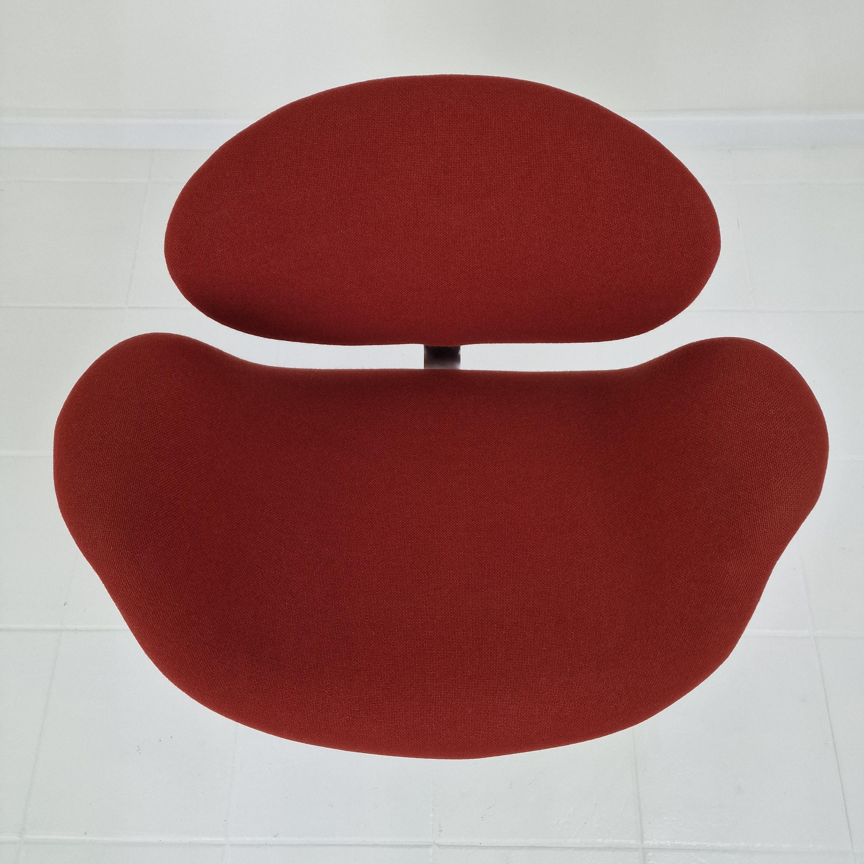 Sillón Tulipán con Base en Cruz de Pierre Paulin para Artifort, años 70 en venta 2