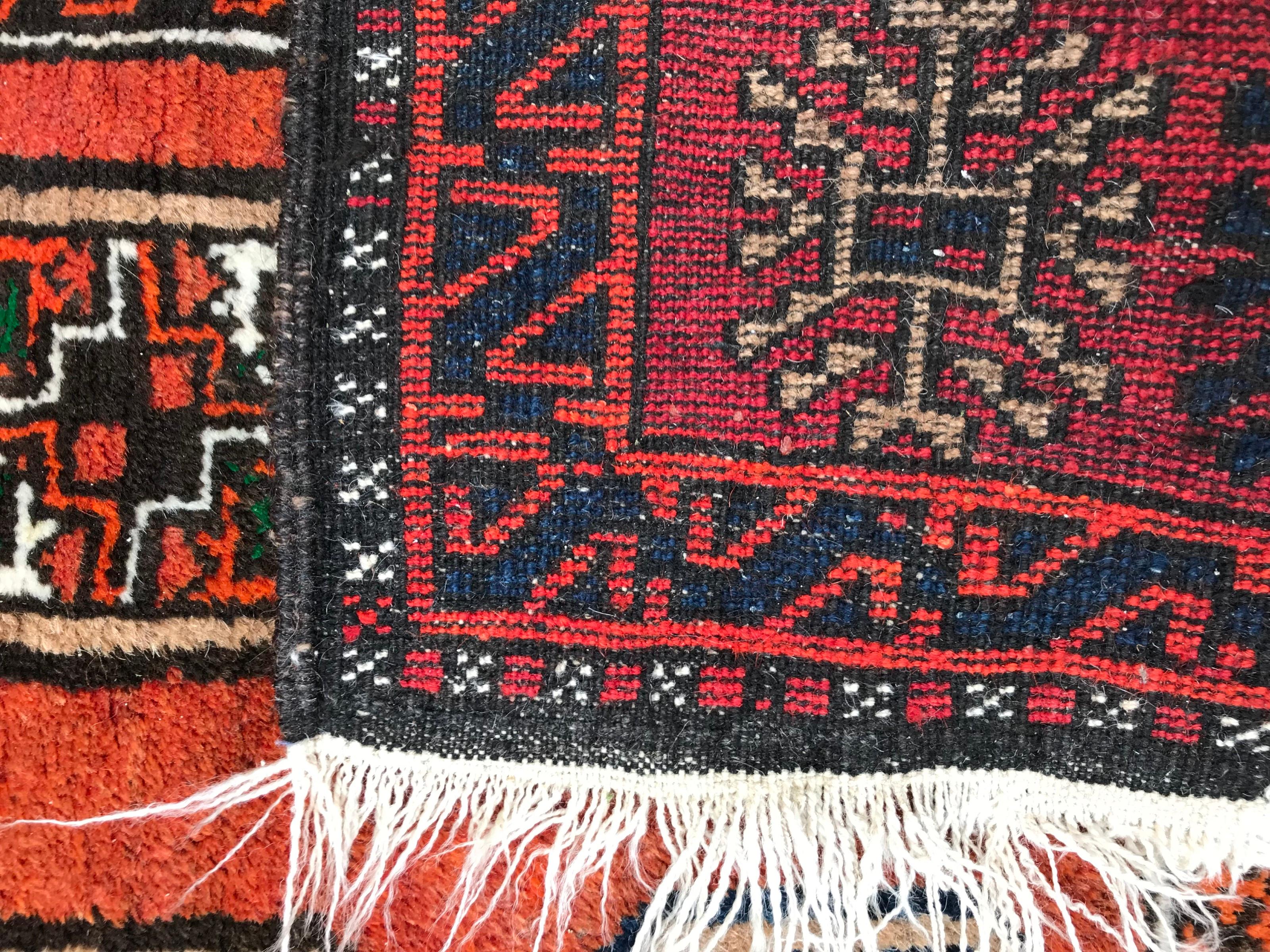 Little Vintage Baluch Afgan Rug For Sale 1