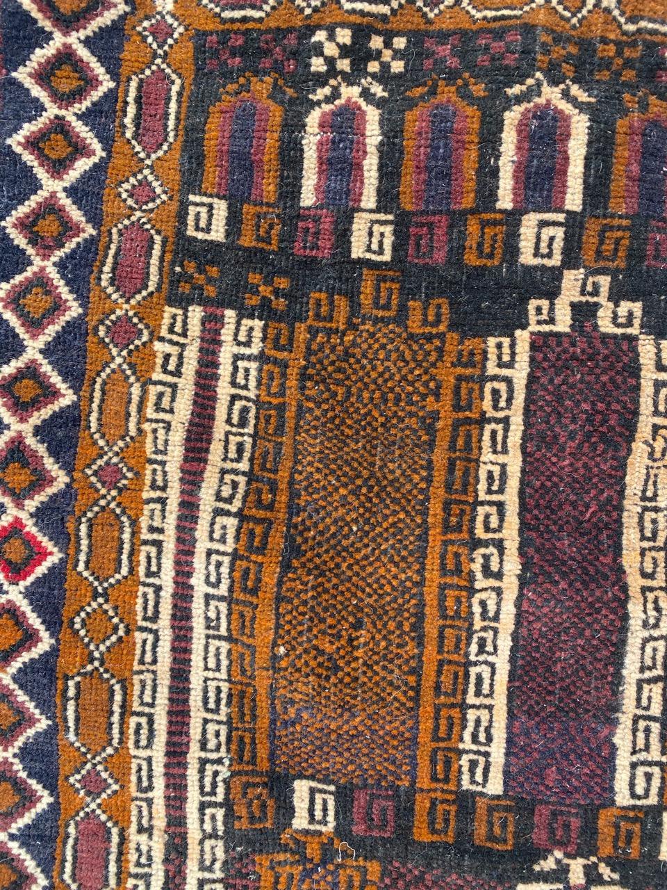 Petit tapis afghan vintage Baluch en vente 6