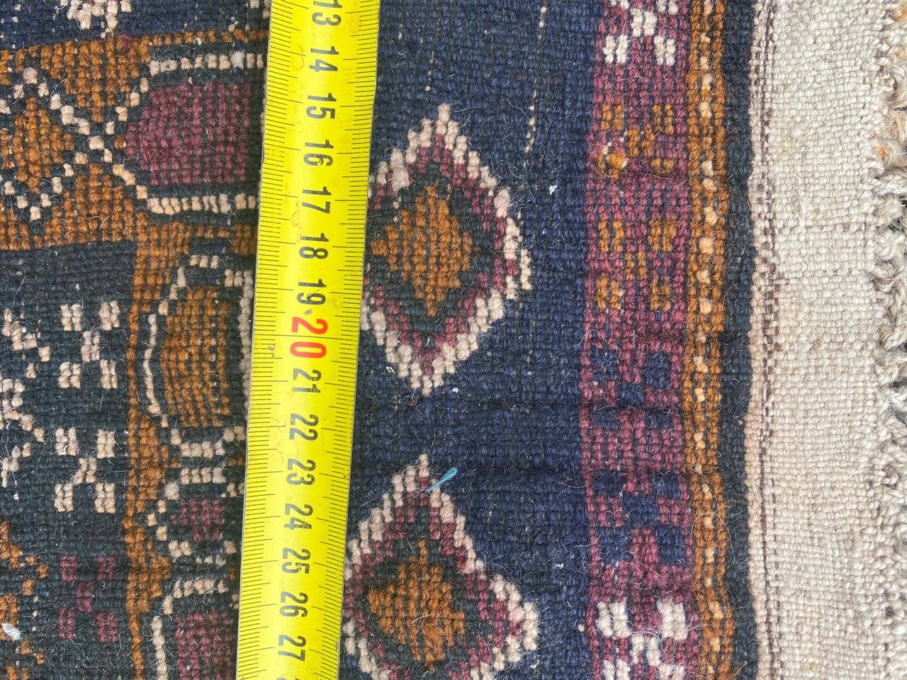 Petit tapis afghan vintage Baluch en vente 11