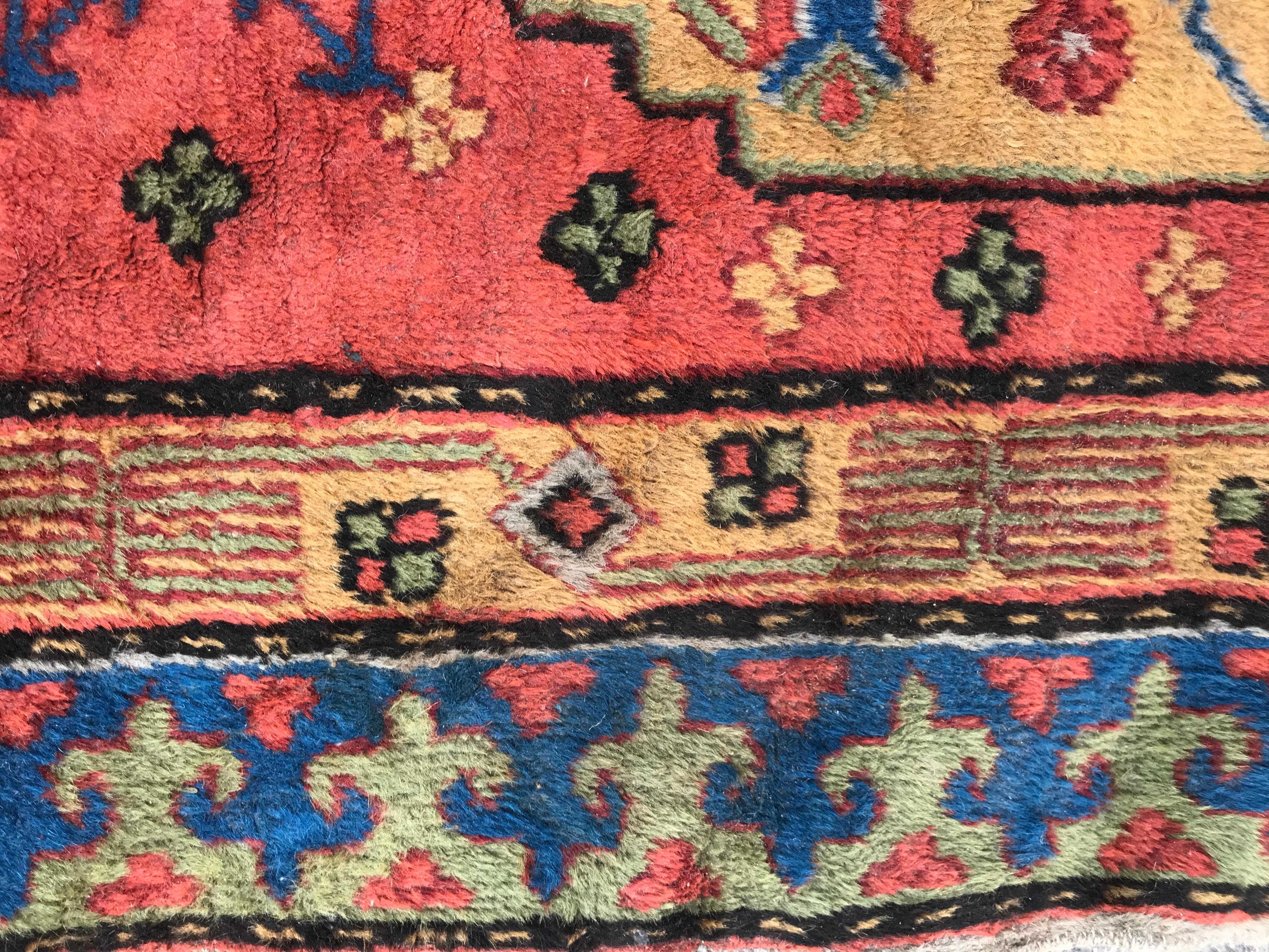 Little Vintage Sinkiang Rug, Antique Persian Style Rugs, 20th Century Carpets 1