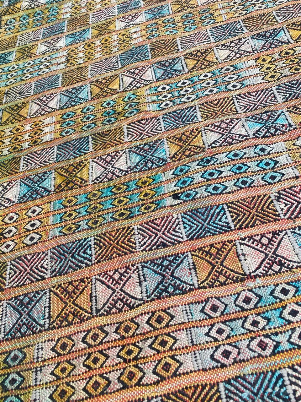 Bobyrug’s Little Vintage Tribal Moroccan Woven Rug For Sale 5