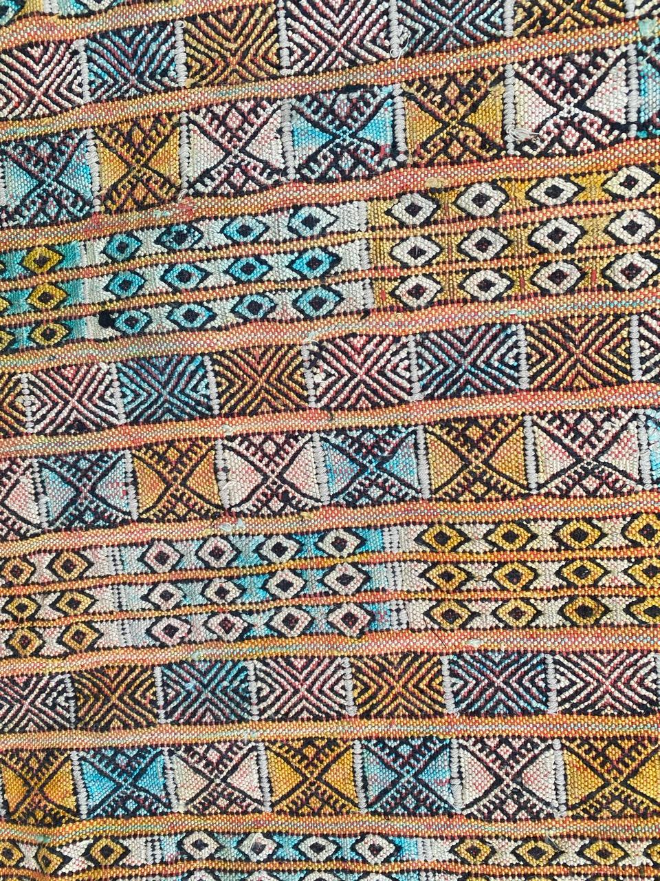 Bobyrug's Little Vintage Tribal Marokkanischer Webteppich (Stammeskunst) im Angebot