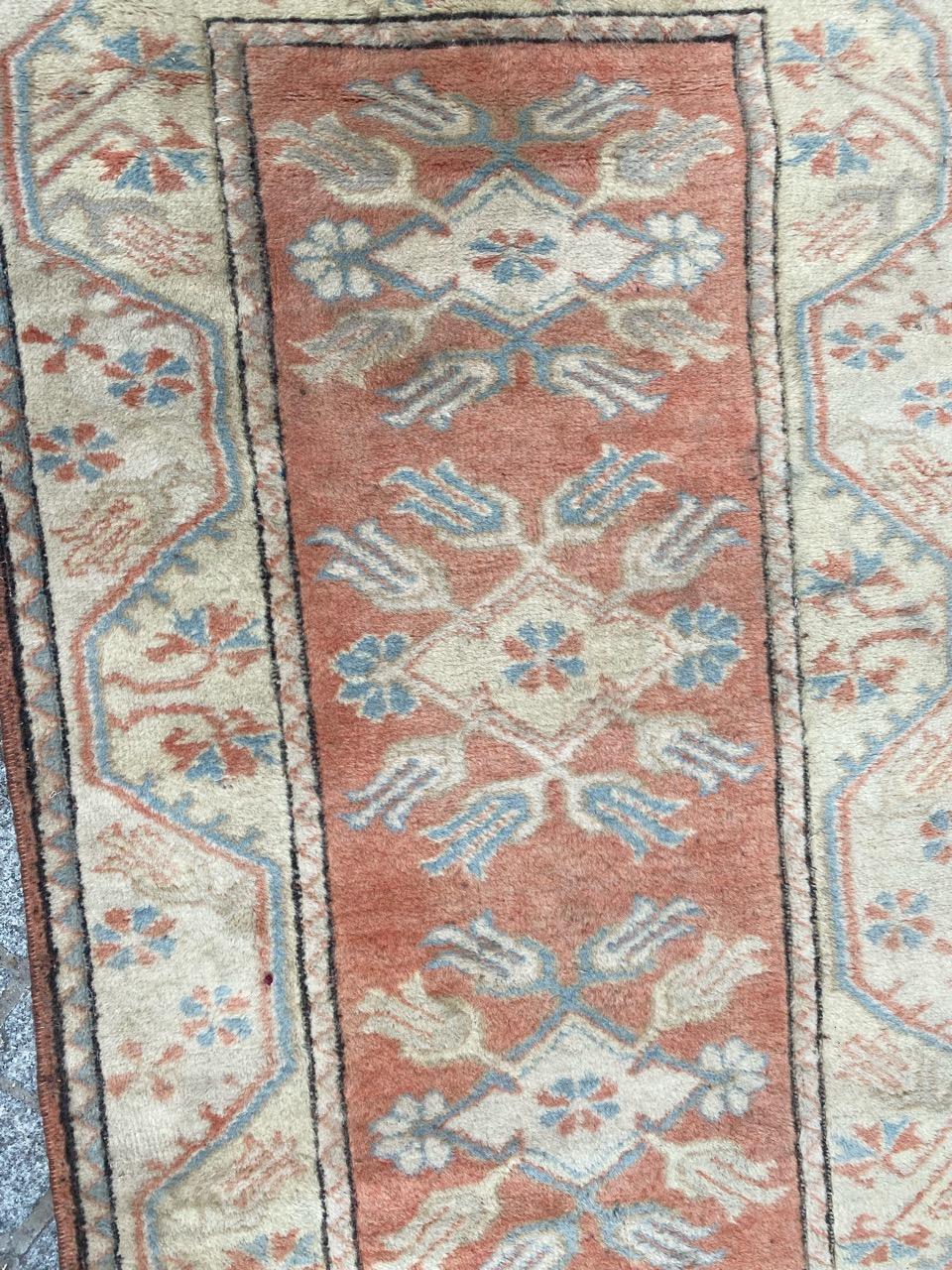 Bobyrug’s Little vintage Turkish Kars rug  For Sale 6
