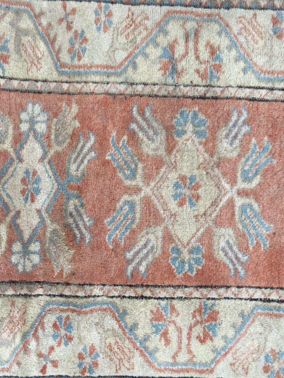 Oushak Bobyrug’s Little vintage Turkish Kars rug  For Sale