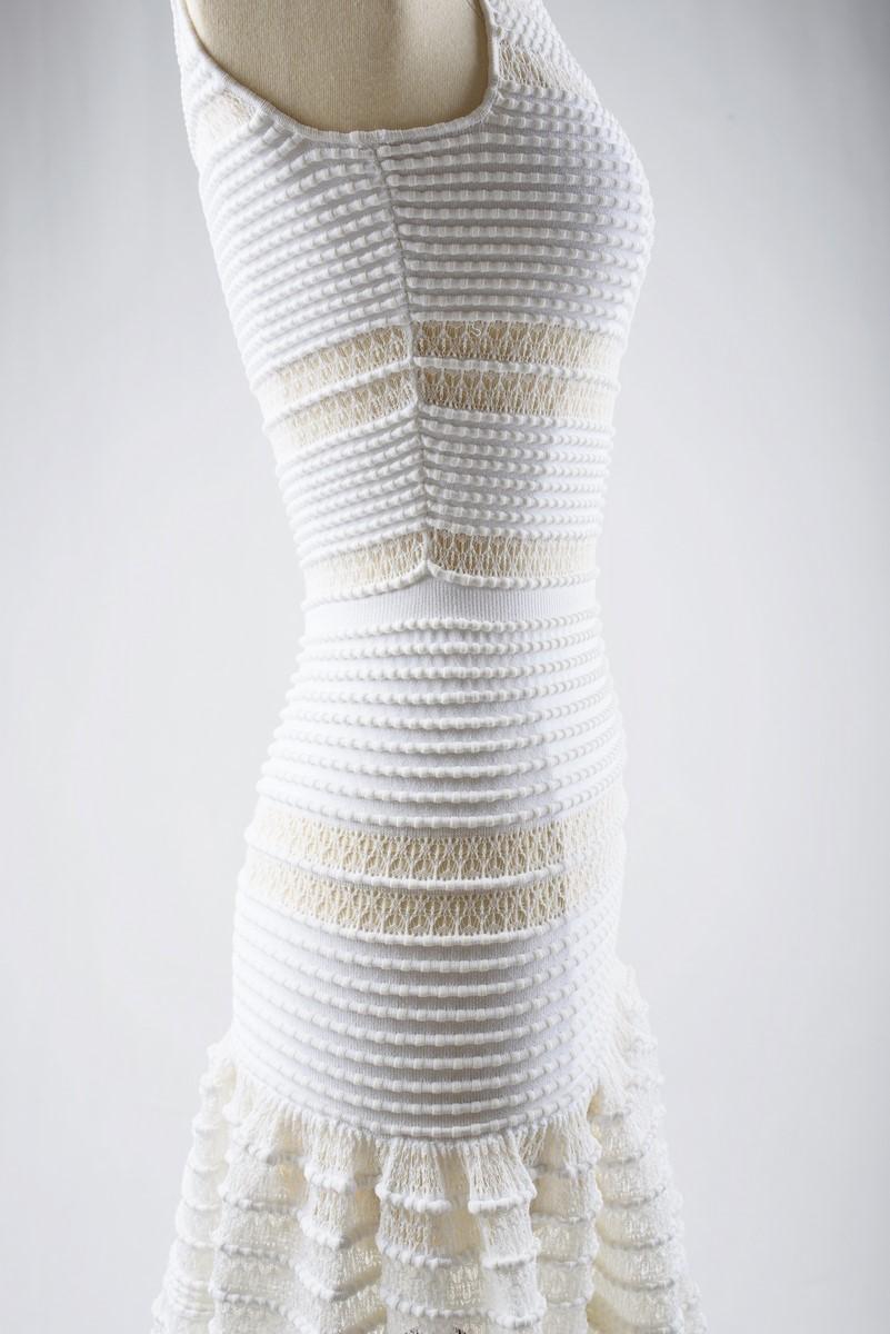 Little White Mini Dress in Stretch by Azzedine Alaïa Circa 2000 7