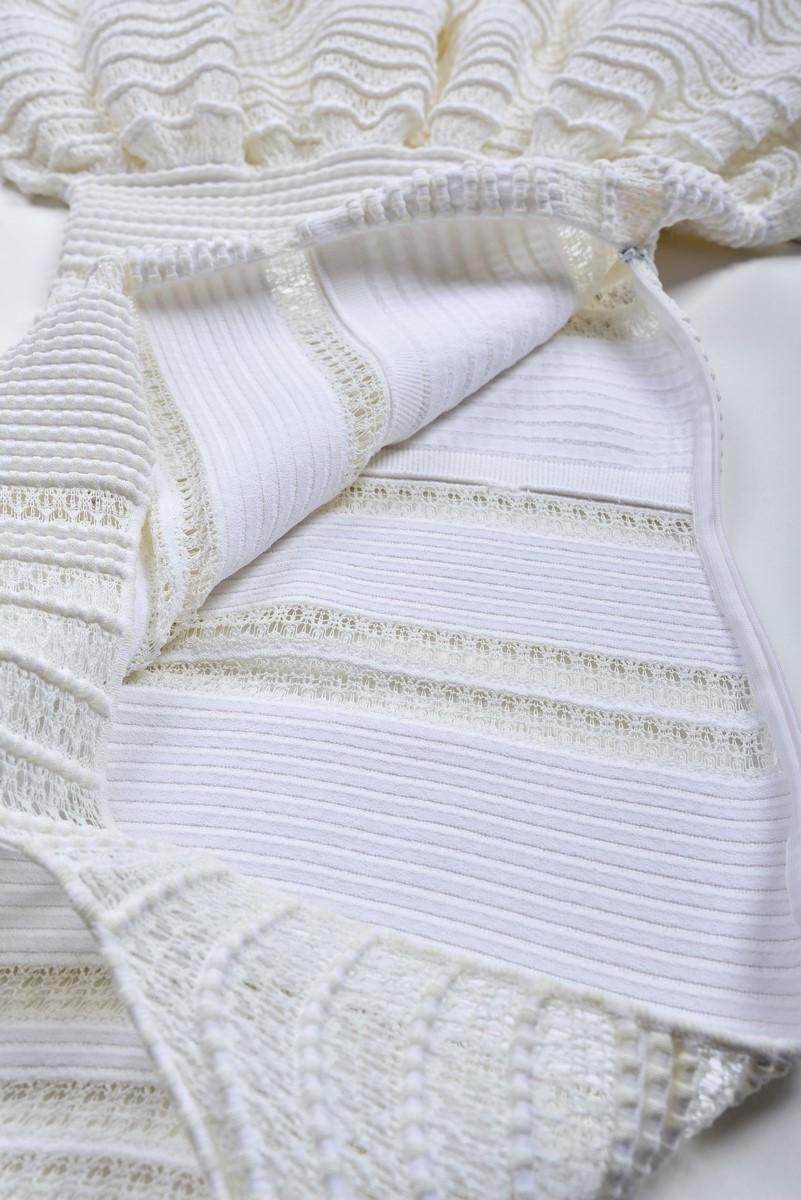 azzedine alaia white dress