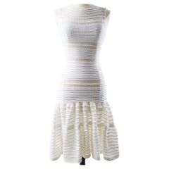 Little White Mini Dress in Stretch by Azzedine Alaïa Circa 2000