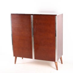 Little wood and chrome wardrobe