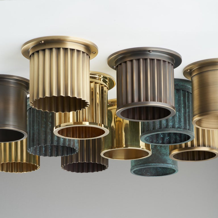 Littleton End Cap Spot Diffuser, Polished Brass Recessed Spot Light