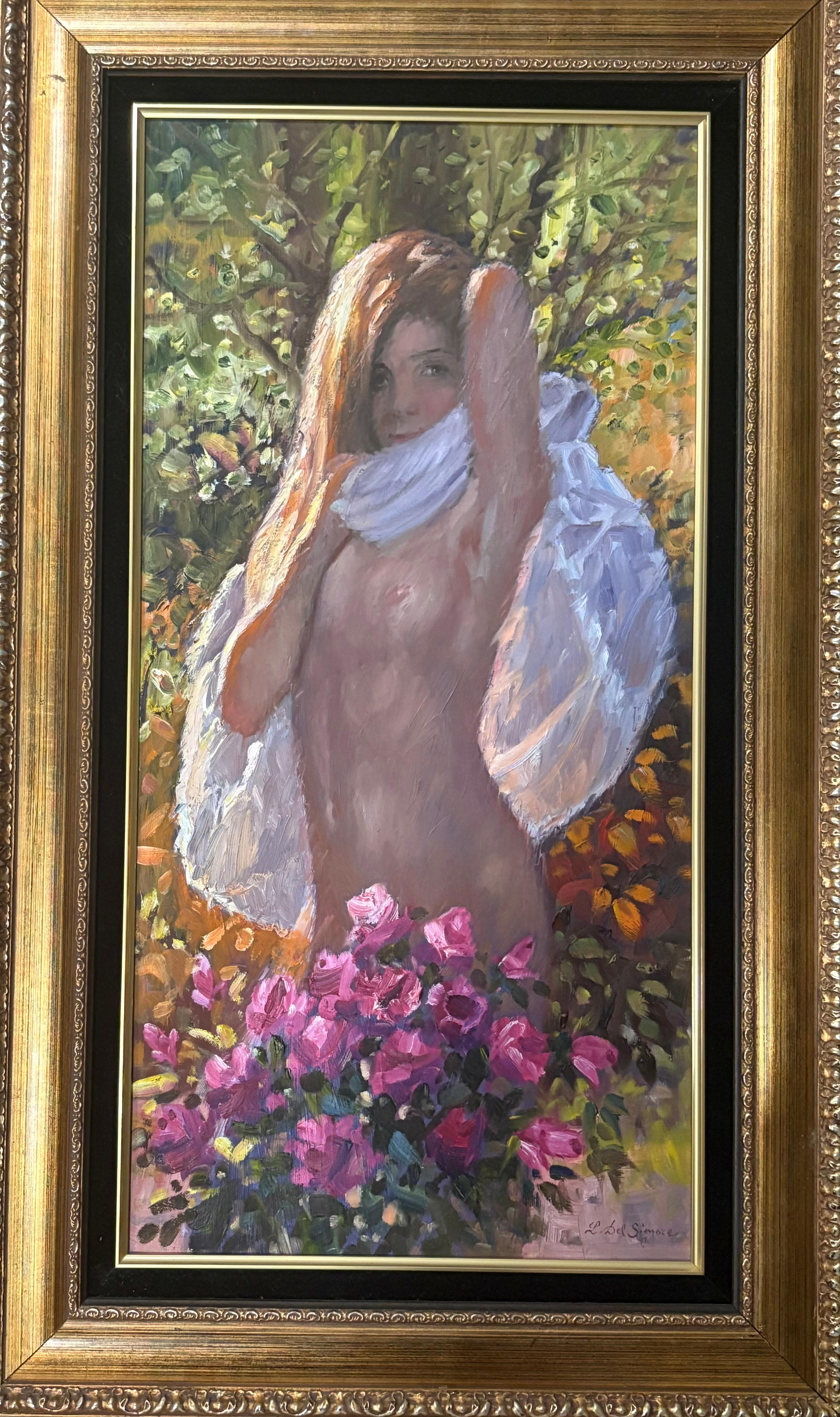 "La pose - Painting de Littorio Del Signore