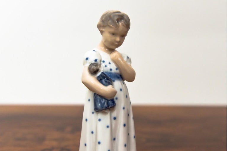 Scandinavian Modern Little Girl Figurine from Royal Copenhagen, 1920s For Sale