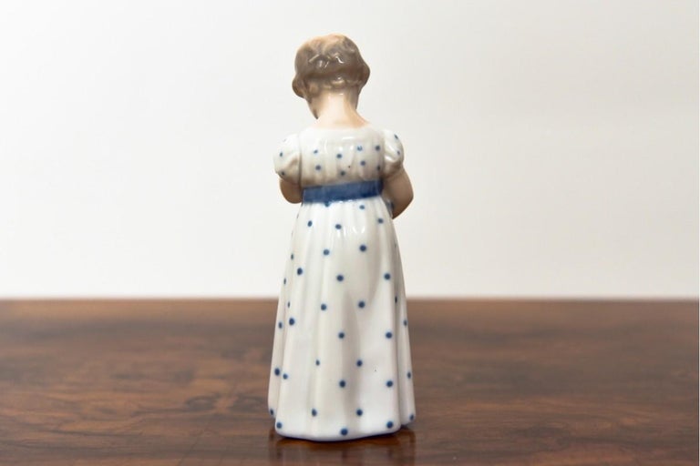 Danish Little Girl Figurine from Royal Copenhagen, 1920s For Sale