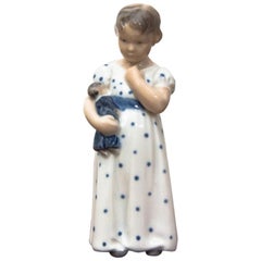 Little Girl Figurine from Royal Copenhagen, 1920s