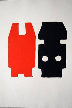 "Litwisto" Original Bauhaus Artist Linocut Print, Signed Werner Graeff