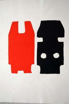 "LITWISTO" Original Bauhaus Artist Linocut Print, Signed Werner Graeff