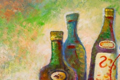 Liu BingHui Impressionist Original Oil Painting "Drinking"