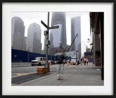 No. 04 Ground Zero - Man peint comme le fond, photographie d'art, 2011