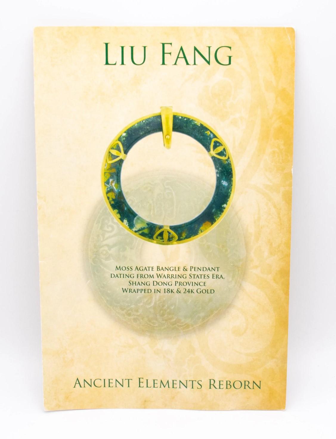 Liu Fang Hong Kong Toi Et Moi Ring aus 18 Karat Gold mit antikem römischem rotem Karneol im Angebot 2