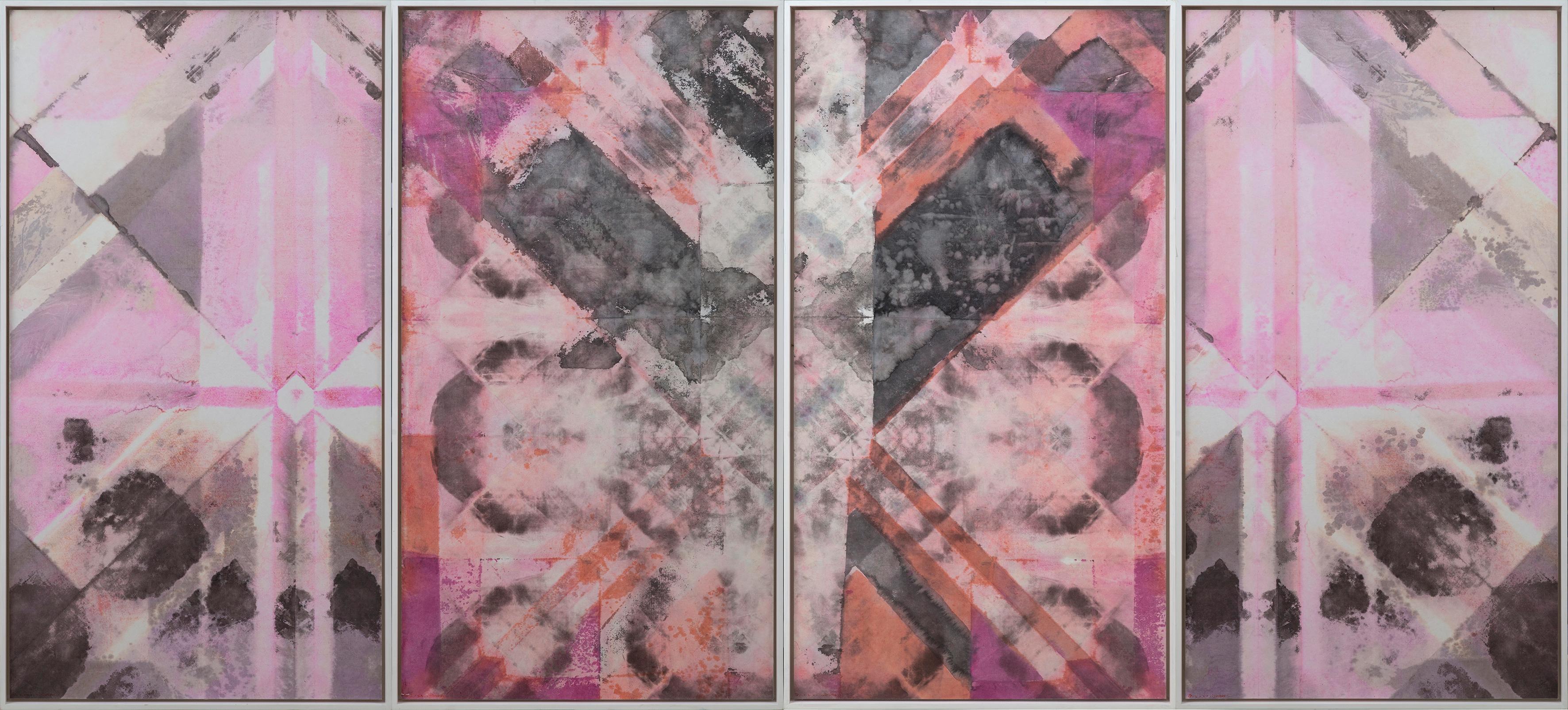 Abstract Painting de Liu Gang  - Abstracción geométrica contemporánea - Pintura en técnica mixta-411010202