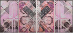 Abstraction géométrique contemporaine - Peinture technique mixte-411010202