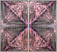 Abstraction géométrique contemporaine - Peinture technique mixte-421509102