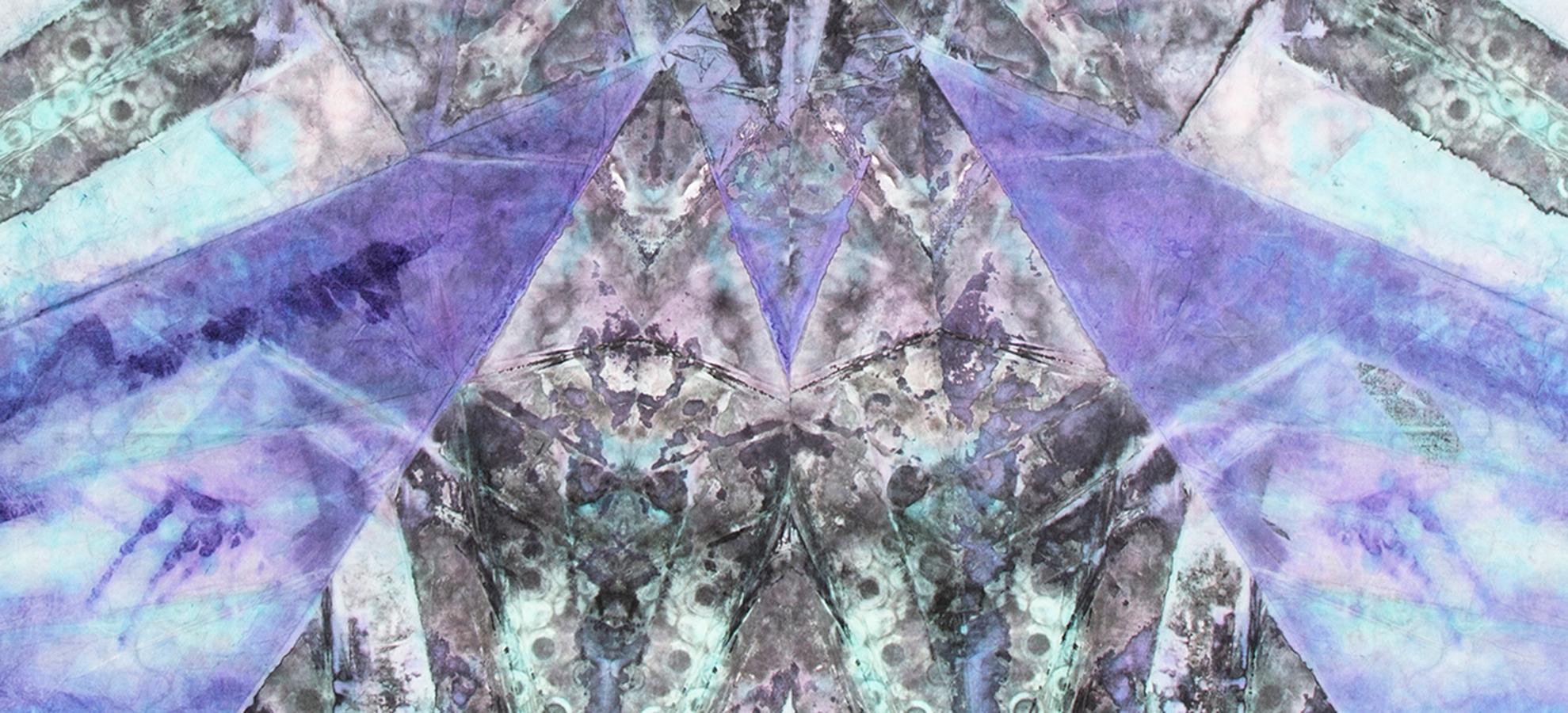 Astrazione geometrica contemporanea- Pittura a tecnica mista-440201202 in vendita 2