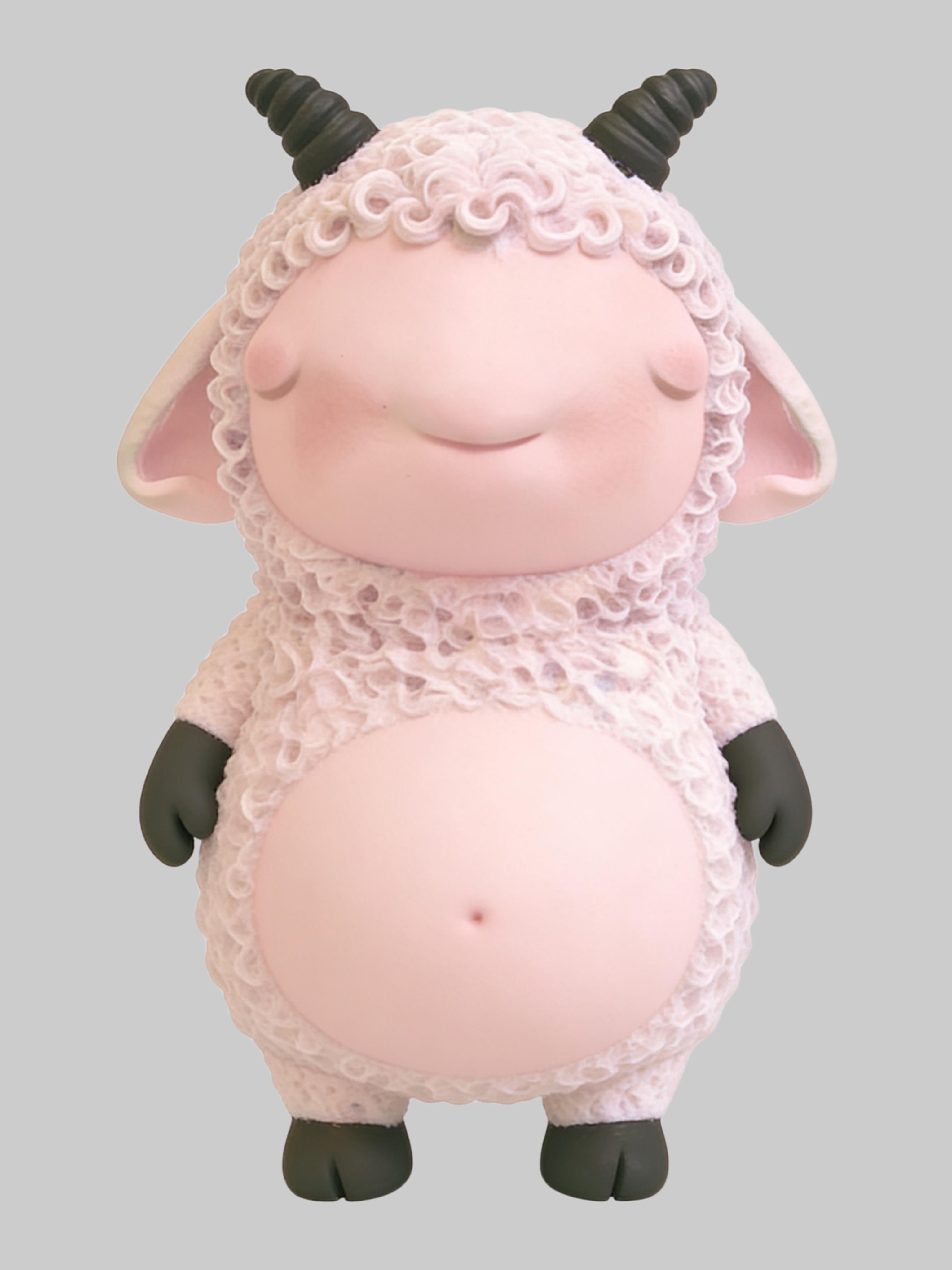 Reenforced hand colored resin,

The sheep symbolizes kindness, fairness, harmony, and goodwill. Within the Spirit Empire, MIMI is the embodiment of gentleness and beauty. Small in stature and timid in personality, she is a dreamy fantasist and