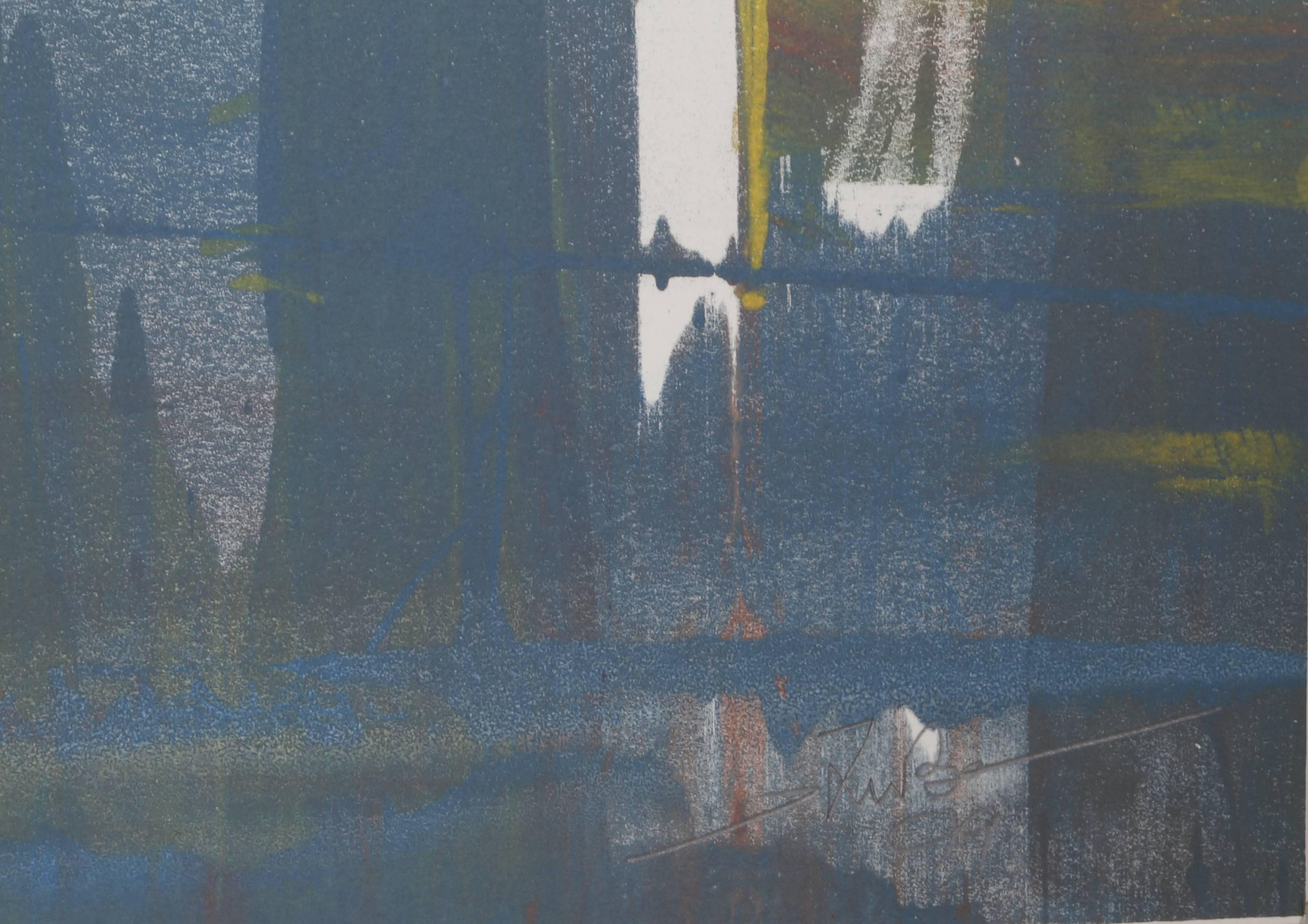 XC, Abstract Monoprint by Liu Jian For Sale 1