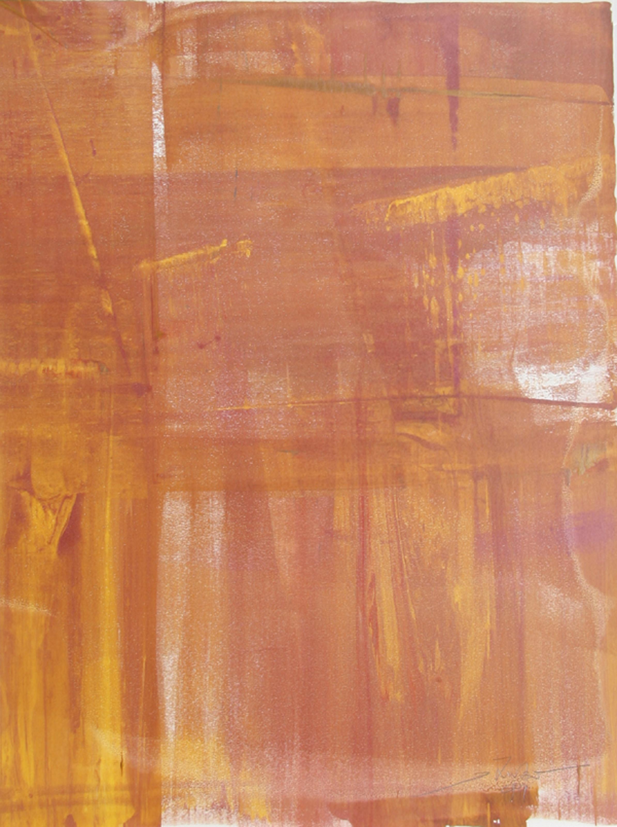 C, Monoprint expressionniste abstrait de Liu Jian