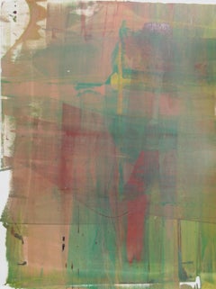 CVII, Abstract Expressionist Monoprint by Liu Jian