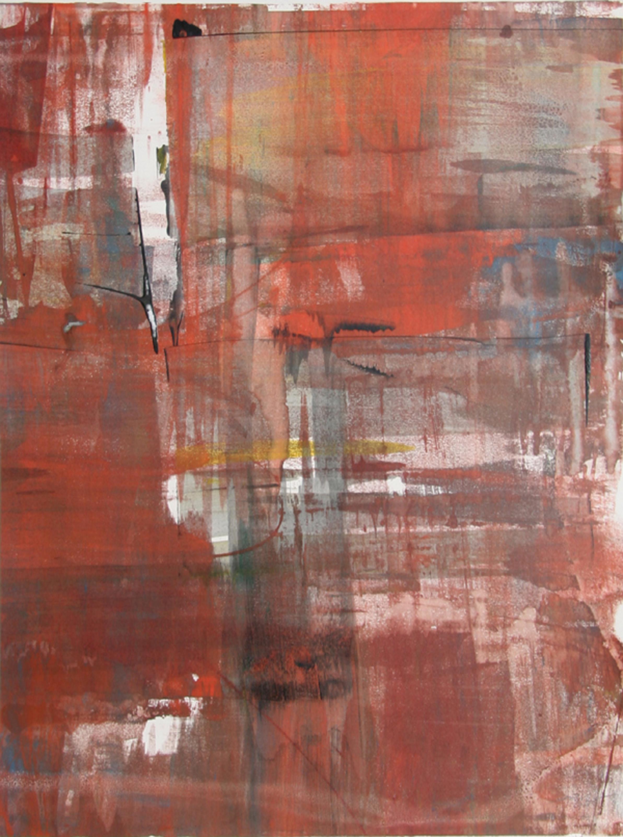 Liu Jian, Chinois (1961 - ) - LXXVI, Année :  1999, Moyen :  Monographie, signée et datée au crayon, Taille :  25  x 19 in. (63.5  x 48,26 cm), Description :  Monographie expressionniste abstraite sur papier de l'artiste sino-canadien Liu Jian.