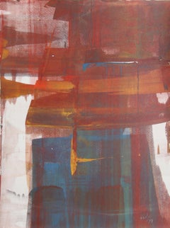 LXXXII, Abstrakt-expressionistischer Monodruck von Liu Jian