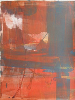 LXXXVIII, Abstract Expressionist Monoprint by Liu Jian