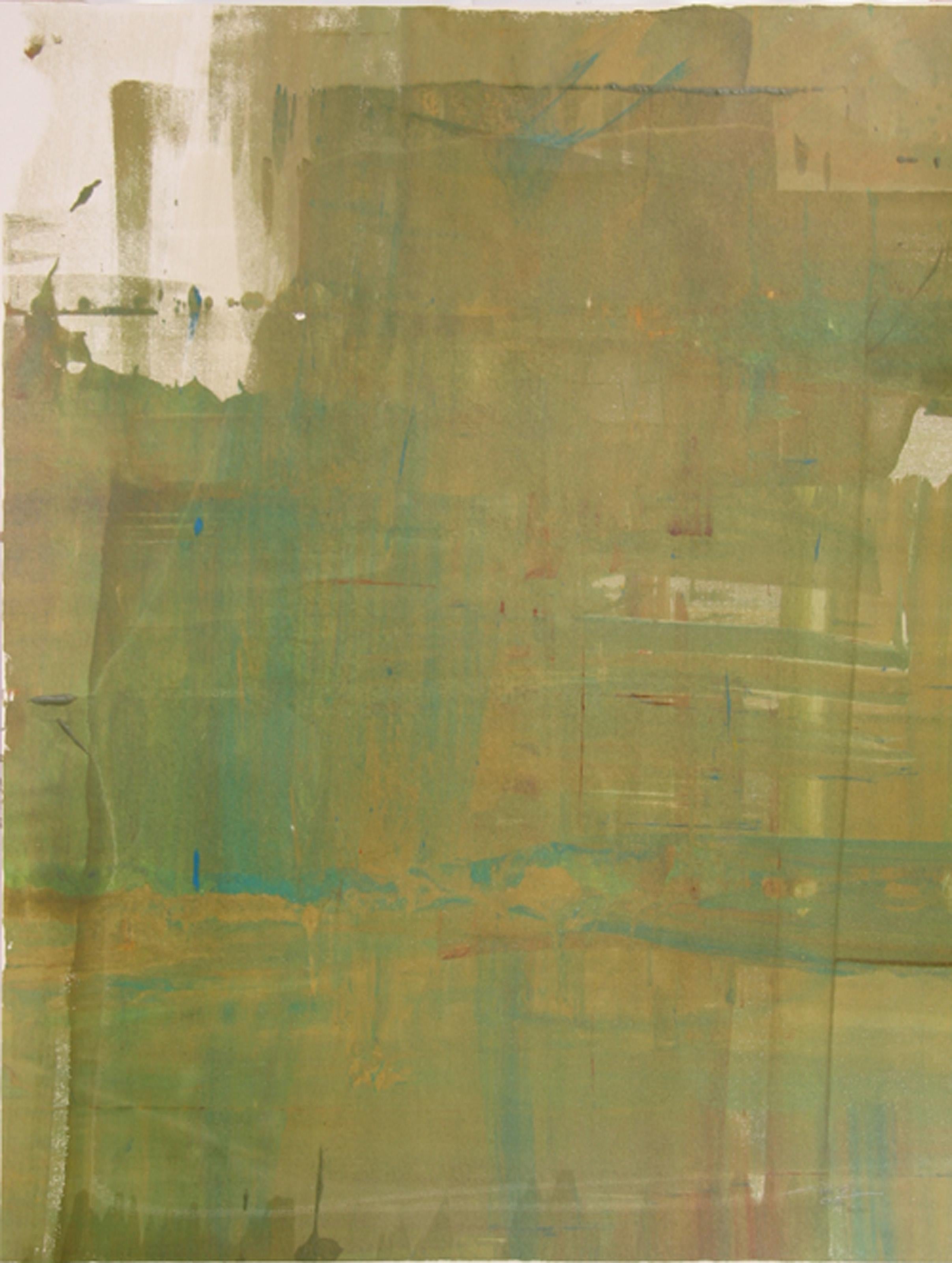 Liu Jian, Chinese (1961 - ) - XL, Year:  1999, Medium:  Monoprint, signed and dated in pencil, Size:  25 in. x 19 in. (63.5 cm x 48.26 cm), Description:  An Abstract Expressionist monoprint on paper by Chinese-Canadian artist Liu Jian. This colorful
