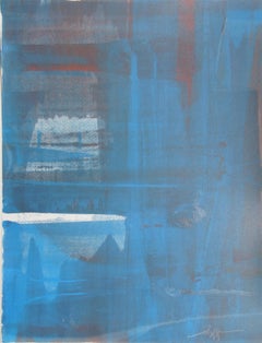 XLI, Abstract Expressionist Monoprint by Liu Jian