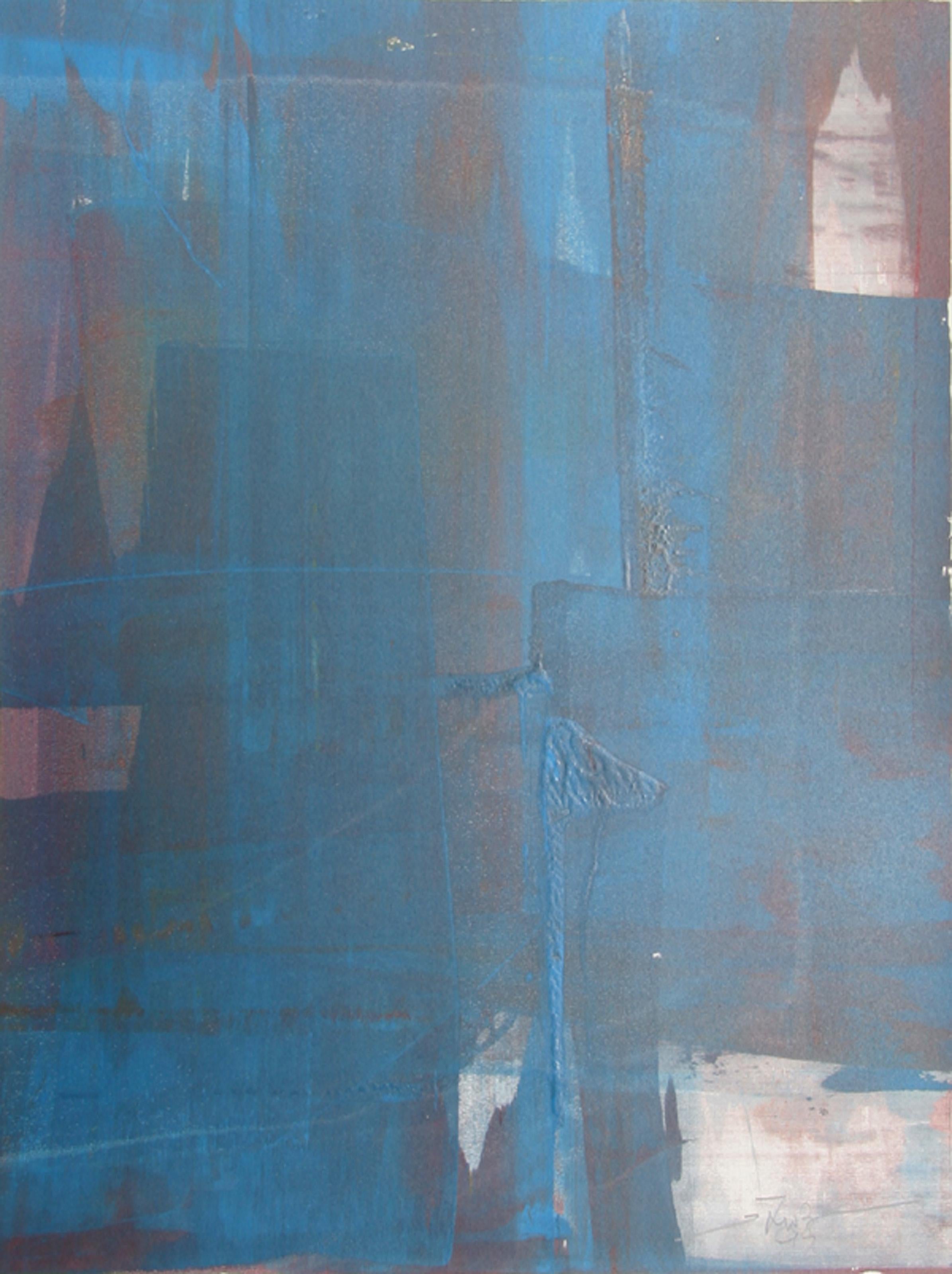 XLII, Abstract Expressionist Monoprint by Liu Jian