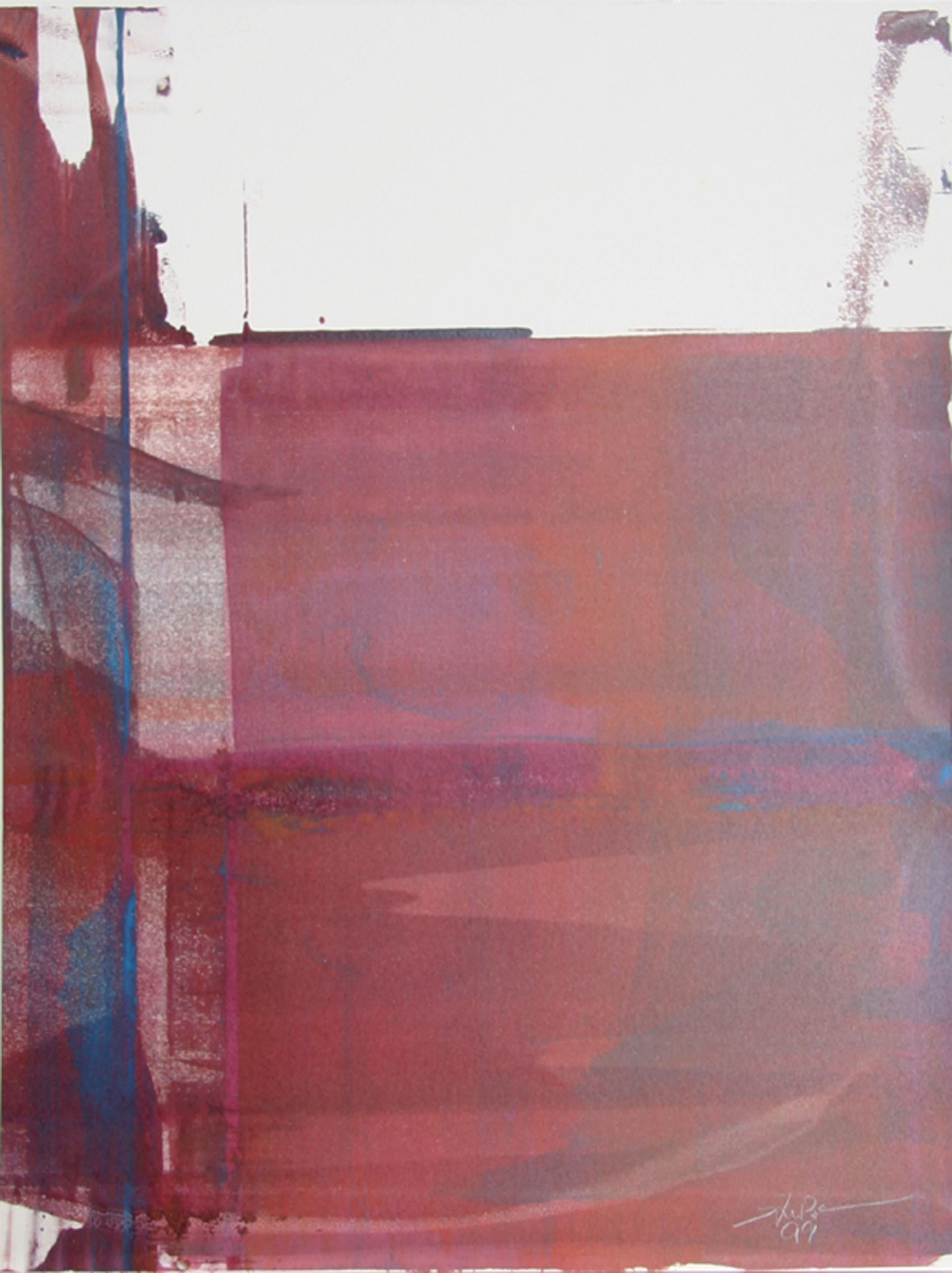 XLIII, Abstract Expressionist Monoprint by Liu Jian